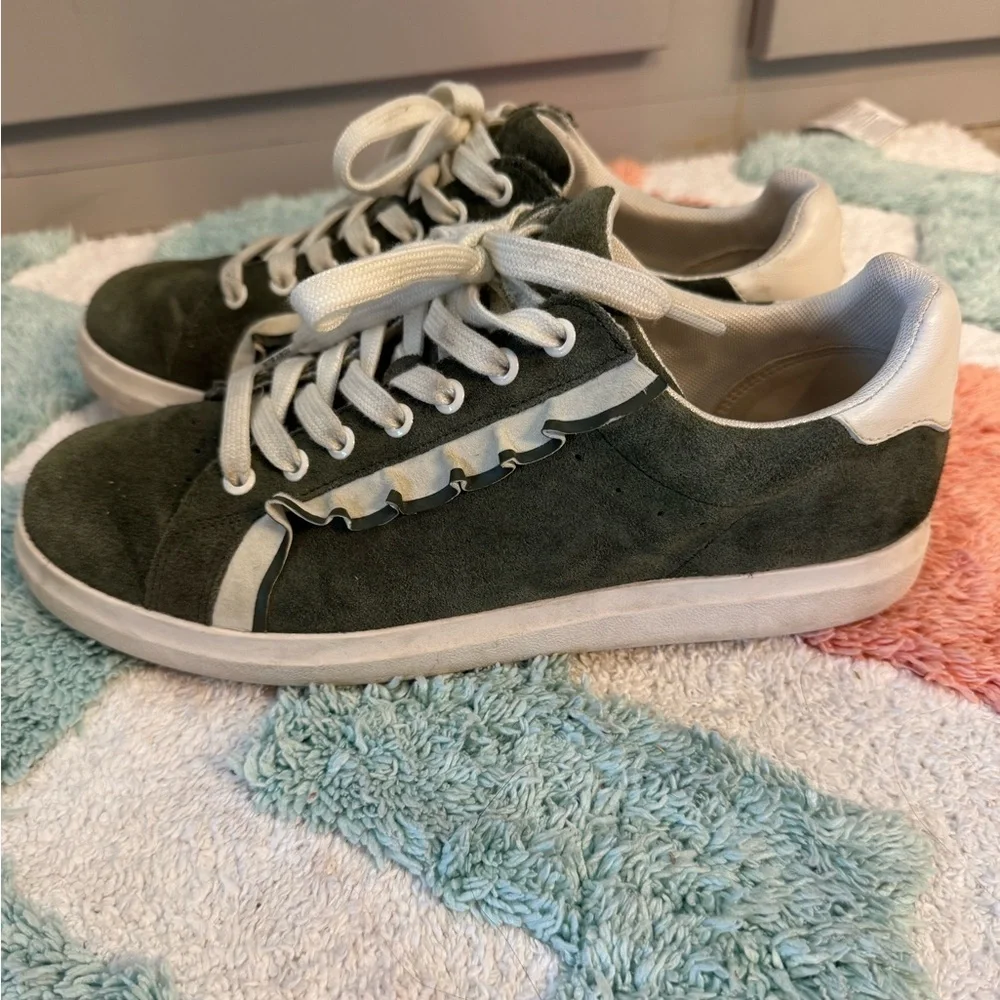 Tory Burch olive suede